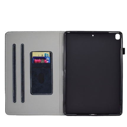 For iPad 10.2 2021 / 2020 / 2019 Solid Color Horizontal Flip Leather Case with Holder & Card Slots & Pen Slot & Sleep / Wake-up Function(Darrk Blue)-garmade.com