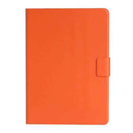 For Samsung Galaxy Tab A7 Lite 8.7 (2021) T220 Pure Color Horizontal Flip Leather Case with Card Slots & Holder & Lanyard(Orange)-garmade.com