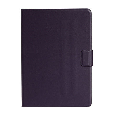 For Samsung Galaxy Tab A7 Lite 8.7 (2021) T220 Pure Color Horizontal Flip Leather Case with Card Slots & Holder & Lanyard(Purple)-garmade.com