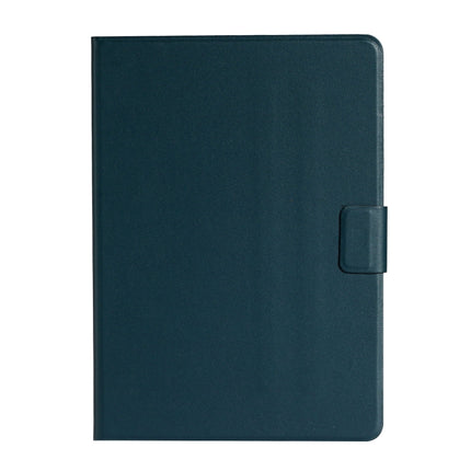 For Samsung Galaxy Tab A7 Lite 8.7 (2021) T220 Pure Color Horizontal Flip Leather Case with Card Slots & Holder & Lanyard(Dark Green)-garmade.com