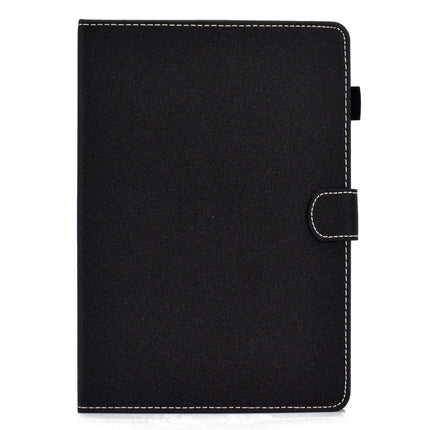 For iPad 10.2 2021 / 2020 / 2019 Solid Color Horizontal Flip Leather Case with Holder & Card Slots & Pen Slot & Sleep / Wake-up Function(Black)-garmade.com