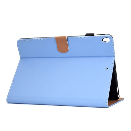 For iPad 10.2 2021 / 2020 / 2019 Solid Color Horizontal Flip Leather Case with Holder & Card Slots & Pen Slot & Sleep / Wake-up Function(Blue)-garmade.com
