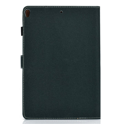 For iPad 10.2 2021 / 2020 / 2019 Solid Color Horizontal Flip Leather Case with Holder & Card Slots & Pen Slot & Sleep / Wake-up Function(Green)-garmade.com