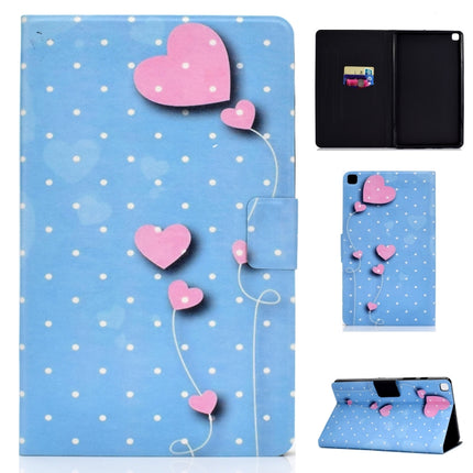 For Samsung Galaxy Tab A7 Lite 8.7 (2021) T220 Voltage Texture Coloured Drawing Horizontal Flip Leather Case with Holder & Card Slot(Love Balloons)-garmade.com