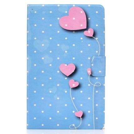 For Samsung Galaxy Tab A7 Lite 8.7 (2021) T220 Voltage Texture Coloured Drawing Horizontal Flip Leather Case with Holder & Card Slot(Love Balloons)-garmade.com