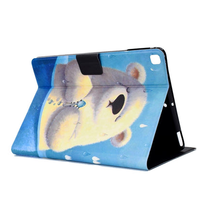 For Samsung Galaxy Tab A7 Lite 8.7 (2021) T220 Voltage Texture Coloured Drawing Horizontal Flip Leather Case with Holder & Card Slot(Polar Bear)-garmade.com