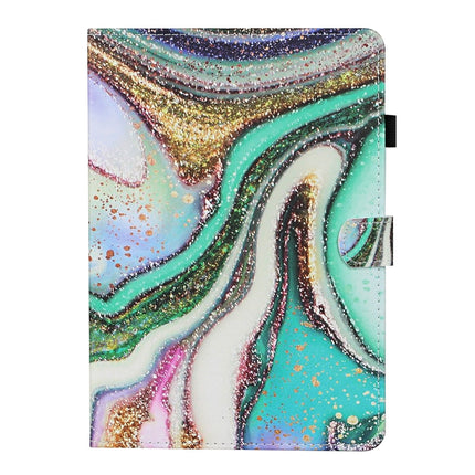 For Samsung Galaxy Tab A7 Lite 8.7 (2021) T220 Coloured Drawing Stitching Horizontal Flip Leather Case with Holder & Card Slot(Colored Sand)-garmade.com