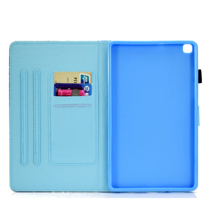 For Samsung Galaxy Tab A7 Lite 8.7 (2021) T220 Coloured Drawing Stitching Horizontal Flip Leather Case with Holder & Card Slot(Gilded Marble)-garmade.com