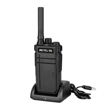 RETEVIS RB637 EU Frequency PMR446 16CHS License-free Two Way Radio Handheld Bluetooth Walkie Talkie(Black)-garmade.com