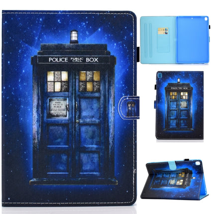 For iPad 10.2 2021 / 2020 / 2019 Colored Drawing Horizontal Flip Leather Case with Holder & Card Slots & Pen Slot & Sleep / Wake-up Function(Police Hall)-garmade.com