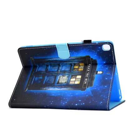 For iPad 10.2 2021 / 2020 / 2019 Colored Drawing Horizontal Flip Leather Case with Holder & Card Slots & Pen Slot & Sleep / Wake-up Function(Police Hall)-garmade.com