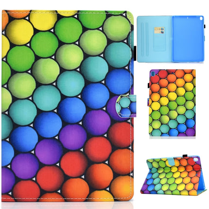 For iPad 10.2 2021 / 2020 / 2019 Colored Drawing Horizontal Flip Leather Case with Holder & Card Slots & Pen Slot & Sleep / Wake-up Function(Color Circle)-garmade.com