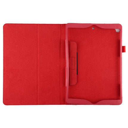Litchi Texture Horizontal Flip Leather Case with Holder For iPad 10.5 / iPad 10.2 2021 / 2020 / 2019(Red)-garmade.com