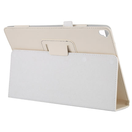 Litchi Texture Horizontal Flip Leather Case with Holder For iPad 10.5 / iPad 10.2 2021 / 2020 / 2019(White)-garmade.com