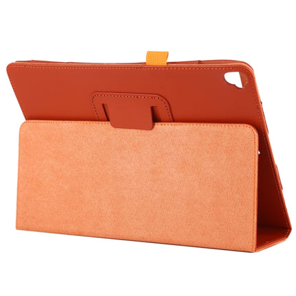 Litchi Texture Horizontal Flip Leather Case with Holder For iPad 10.5 / iPad 10.2 2021 / 2020 / 2019(Orange)-garmade.com