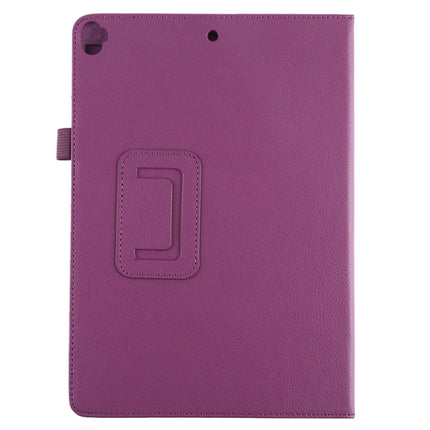 Litchi Texture Horizontal Flip Leather Case with Holder For iPad 10.5 / iPad 10.2 2021 / 2020 / 2019(Purple)-garmade.com