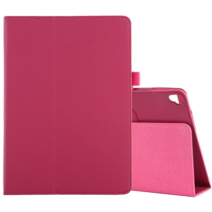 Litchi Texture Horizontal Flip Leather Case with Holder For iPad 10.5 / iPad 10.2 2021 / 2020 / 2019(Rose Red)-garmade.com