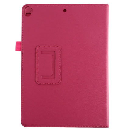 Litchi Texture Horizontal Flip Leather Case with Holder For iPad 10.5 / iPad 10.2 2021 / 2020 / 2019(Rose Red)-garmade.com