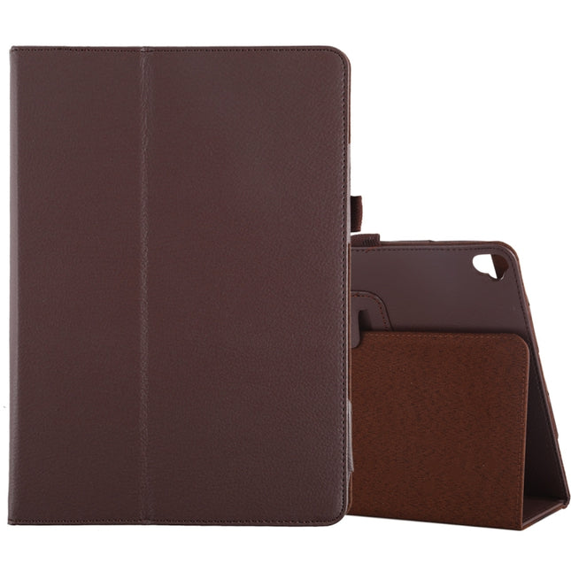 Litchi Texture Horizontal Flip Leather Case with Holder For iPad 10.5 / iPad 10.2 2021 / 2020 / 2019(Brown)-garmade.com