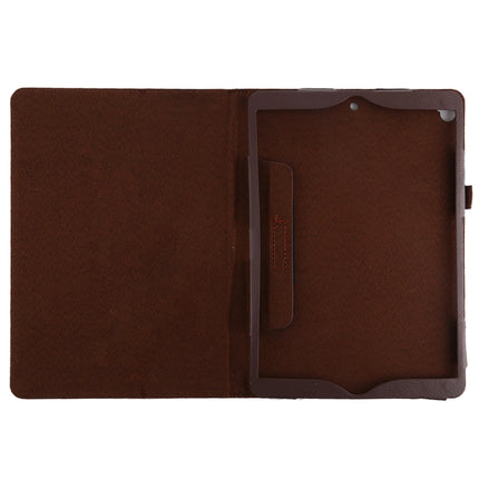Litchi Texture Horizontal Flip Leather Case with Holder For iPad 10.5 / iPad 10.2 2021 / 2020 / 2019(Brown)-garmade.com