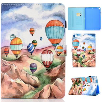 For iPad 10.2 2021 / 2020 / 2019 Colored Drawing Horizontal Flip Leather Case with Holder & Card Slots & Pen Slot & Sleep / Wake-up Function(Balloon)-garmade.com