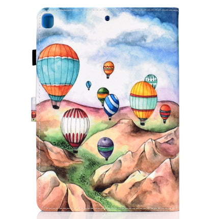 For iPad 10.2 2021 / 2020 / 2019 Colored Drawing Horizontal Flip Leather Case with Holder & Card Slots & Pen Slot & Sleep / Wake-up Function(Balloon)-garmade.com