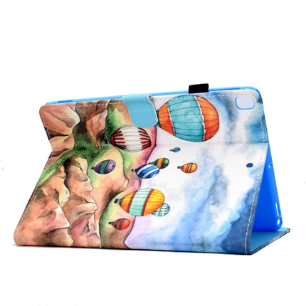 For iPad 10.2 2021 / 2020 / 2019 Colored Drawing Horizontal Flip Leather Case with Holder & Card Slots & Pen Slot & Sleep / Wake-up Function(Balloon)-garmade.com