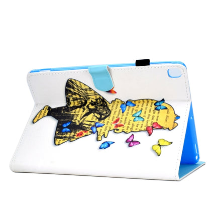 For iPad 10.2 2021 / 2020 / 2019 Colored Drawing Horizontal Flip Leather Case with Holder & Card Slots & Pen Slot & Sleep / Wake-up Function(Girl)-garmade.com