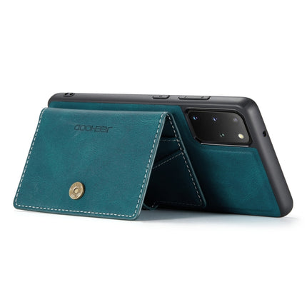 For Samsung Galaxy S20+ JEEHOOD Retro Magnetic Detachable Protective Case with Wallet & Card Slot & Holder(Blue)-garmade.com