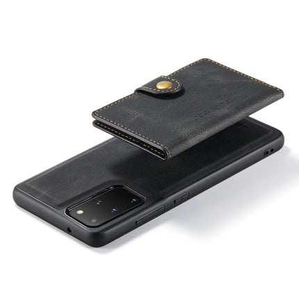 For Samsung Galaxy S20+ JEEHOOD Retro Magnetic Detachable Protective Case with Wallet & Card Slot & Holder(Black)-garmade.com