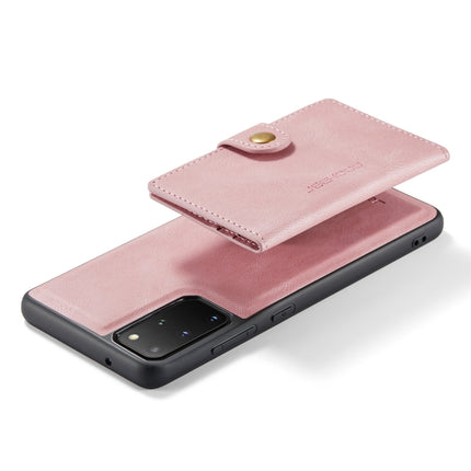 For Samsung Galaxy S20+ JEEHOOD Retro Magnetic Detachable Protective Case with Wallet & Card Slot & Holder(Pink)-garmade.com