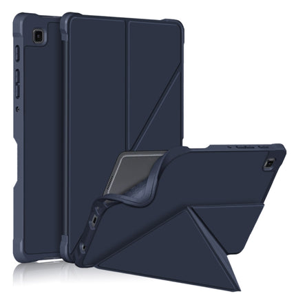 For Samsung Galaxy Tab A7 Lite 8.7 T220 / T225 Multi-folding Horizontal Flip PU Leather Shockproof Case with Holder(Dark Blue)-garmade.com