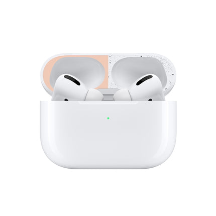 For Apple AirPods Pro Wireless Earphone Protective Case Metal Protective Sticker(Flesh Color)-garmade.com