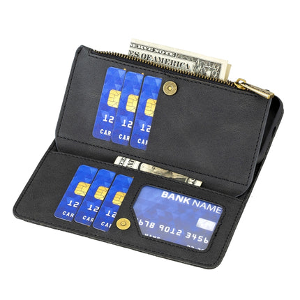 For Samsung Galaxy S21+ 5G Flying Butterfly Embossing Pattern Zipper Horizontal Flip Leather Case with Holder & Card Slots & Wallet(Black)-garmade.com