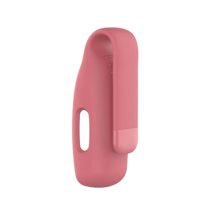 For Fitbit Ace 3 / Inspire 2 Silicone Protective Clip Case Cover(Ligtht Red)-garmade.com
