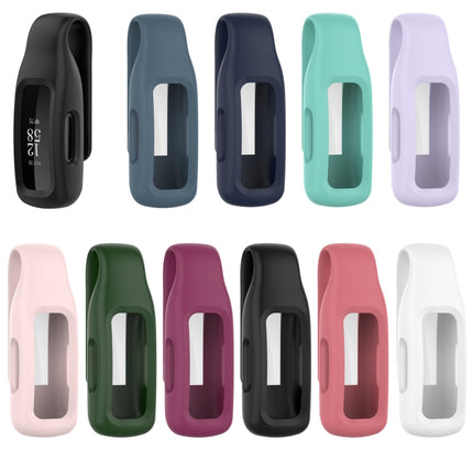 For Fitbit Ace 3 / Inspire 2 Silicone Protective Clip Case Cover(Rock Cyan)-garmade.com