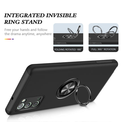For Samsung Galaxy Note20 PC + TPU Shockproof Magnetic Protective Case with Invisible Ring Holder(Black)-garmade.com