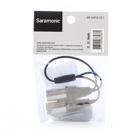 Saramonic SR-UM10-CC1 1/8 inch Male to Dual XLR Male Microphone Audio Output Cable-garmade.com