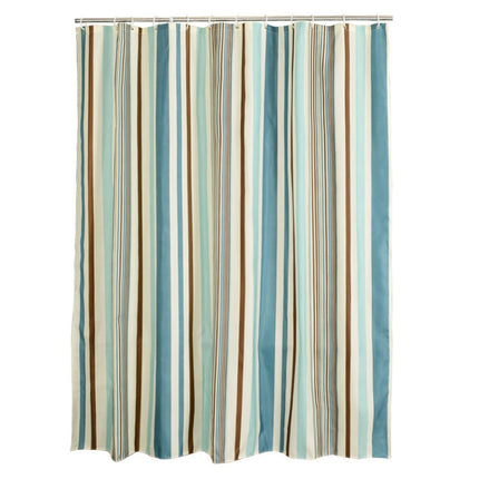 Multicolour Vertical Texture Thick Waterproof Polyester Fabric Shower Curtains, Size:180x200cm-garmade.com