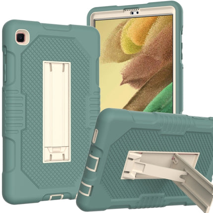 For Samsung Galaxy Tab A7 Lite T220 / T225 (2021) Contrast Color Robot Shockproof Silicone + PC Protective Case with Holder(Matcha Green)-garmade.com