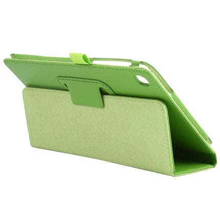For Samsung Galaxy Tab A7 Lite T220 / T225 Litchi Texture Solid Color Horizontal Flip Leather Case with Holder & Pen Slot(Green)-garmade.com