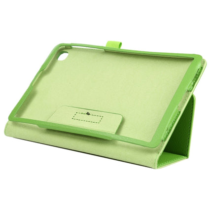 For Samsung Galaxy Tab A7 Lite T220 / T225 Litchi Texture Solid Color Horizontal Flip Leather Case with Holder & Pen Slot(Green)-garmade.com