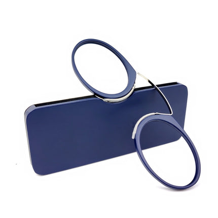 Mini Clip Nose Style Presbyopic Glasses without Temples, Positive Diopters:+1.00(Blue)-garmade.com