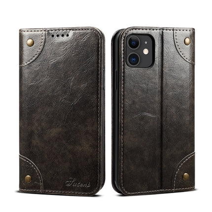 For iPhone 11 Baroque Simple Horizontal Flip Leather Case, with Holder & Card Slots & Wallet(Black)-garmade.com