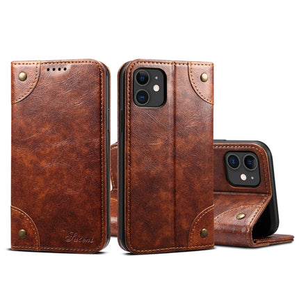 For iPhone 11 Baroque Simple Horizontal Flip Leather Case, with Holder & Card Slots & Wallet(Light Brown)-garmade.com