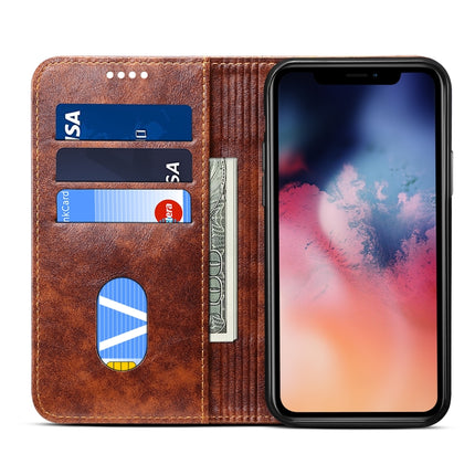 For iPhone 11 Pro Baroque Simple Horizontal Flip Leather Case, with Holder & Card Slots & Wallet(Light Brown)-garmade.com