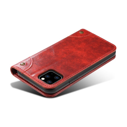 For iPhone 11 Pro Max Baroque Simple Horizontal Flip Leather Case, with Holder & Card Slots & Wallet(Red)-garmade.com