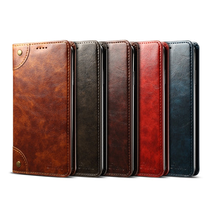 For iPhone XR Baroque Simple Horizontal Flip Leather Case, with Holder & Card Slots & Wallet(Light Brown)-garmade.com