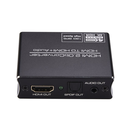 NK-330M 4K x 2K 60Hz HDMI to HDMI + Audio Converter(Black)-garmade.com