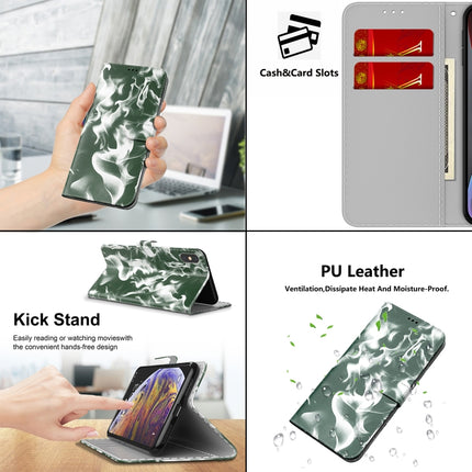 For Samsung Galaxy S20 Cloud Fog Pattern Horizontal Flip Leather Case with Holder & Card Slot & Wallet(Dark Green)-garmade.com